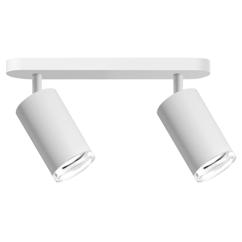 Kinkiet ścienny Polux Turyn biało-przeźroczysty akryl 2 x GU10 x 10W IP44 wym: 16,3 x 26 x 5,5 cm - 1 szt.