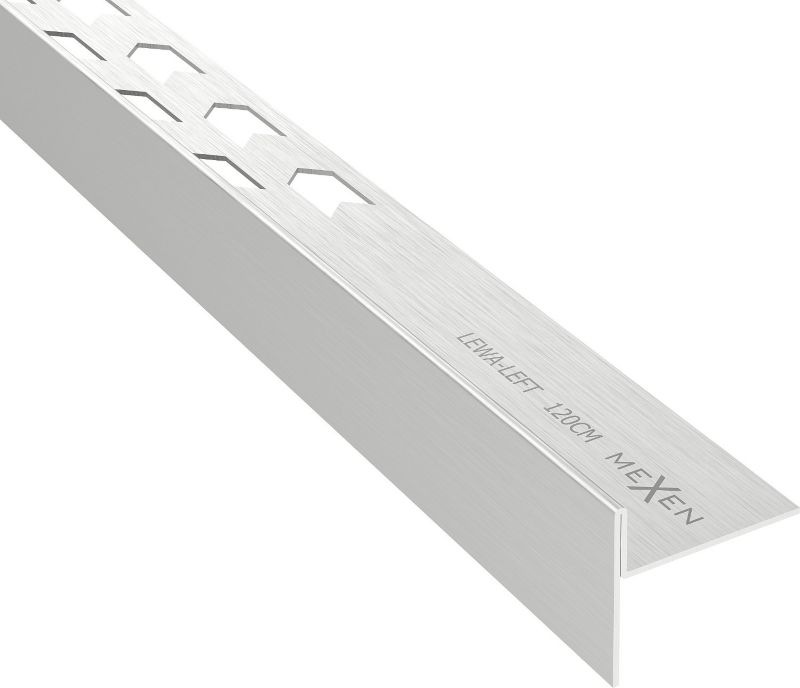 Listwa spadkowa podłogowa Mexen Line-B inox 120 cm lewa 1 szt.