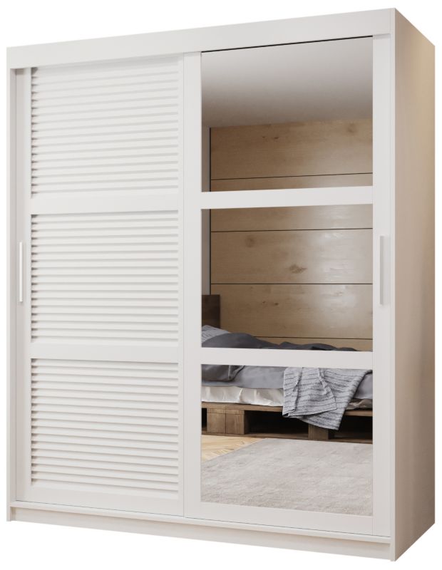 Szafa przesuwna Garderoba Abiks ŻALUZJA 2 150 biały 1 szt.