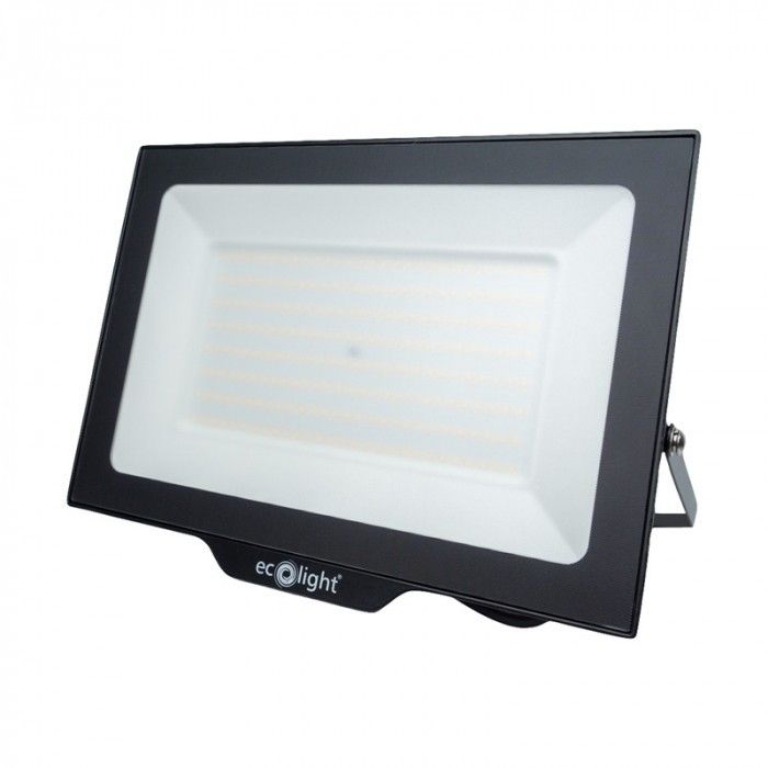 Naświetlacz LED Ecolight czarny LED 200W 4000K 18000lm IP65 wym: 29 x 38 x 3,2 cm aluminium - 1 szt.