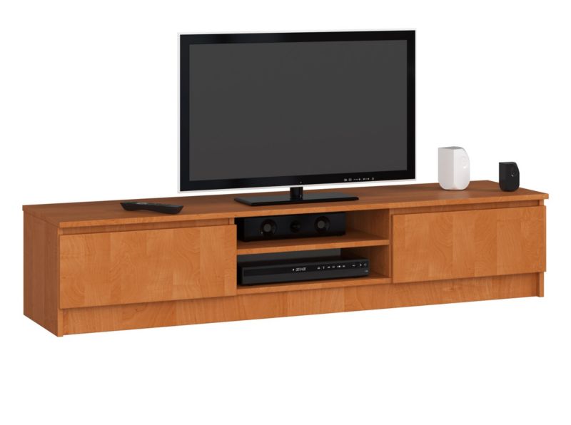 Szafka RTV Akord Olcha 160 cm 2 drzwi kolor Olcha mat 2 półki 160x40x33 cm 1 szt.