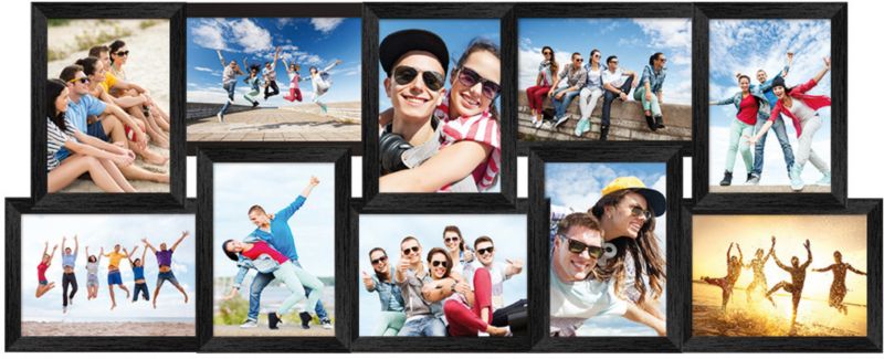 Galeria na 10 zdjęć 10 x 15 cm czarna