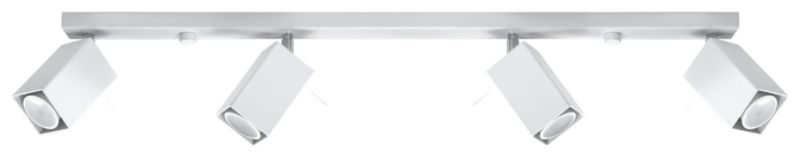 Spot oprawa sufitowa Sollux Lighting Merida biały chromowany 4 x GU10 x 40W IP20 wym: 80 x 80 cm - 1 szt.