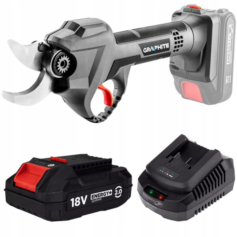 Sekator z akumulatorem 2 Ah i ładowarką GRAPHITE silnik bezszczotkowy 1 kpl