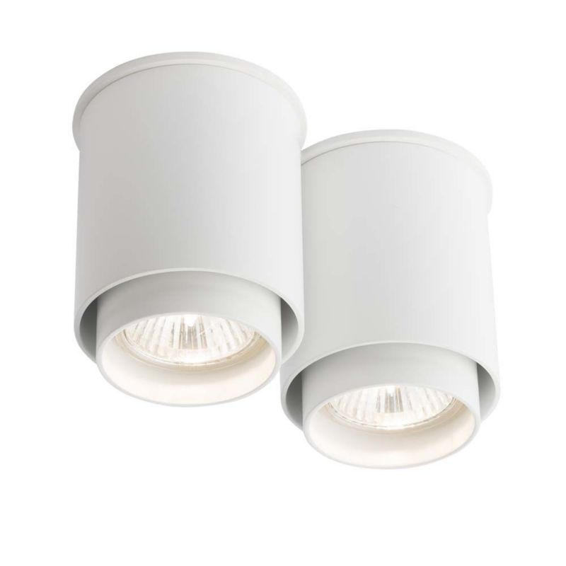 Reflektor sufitowy Shilo Iga biały tuby 2 x GU10 x 10W IP20 wym: 9,5 x 16 x 8 cm - 1 szt.