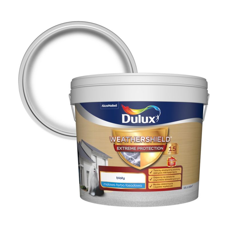 Farba elewacyjna Dulux Extreme biały 10 l