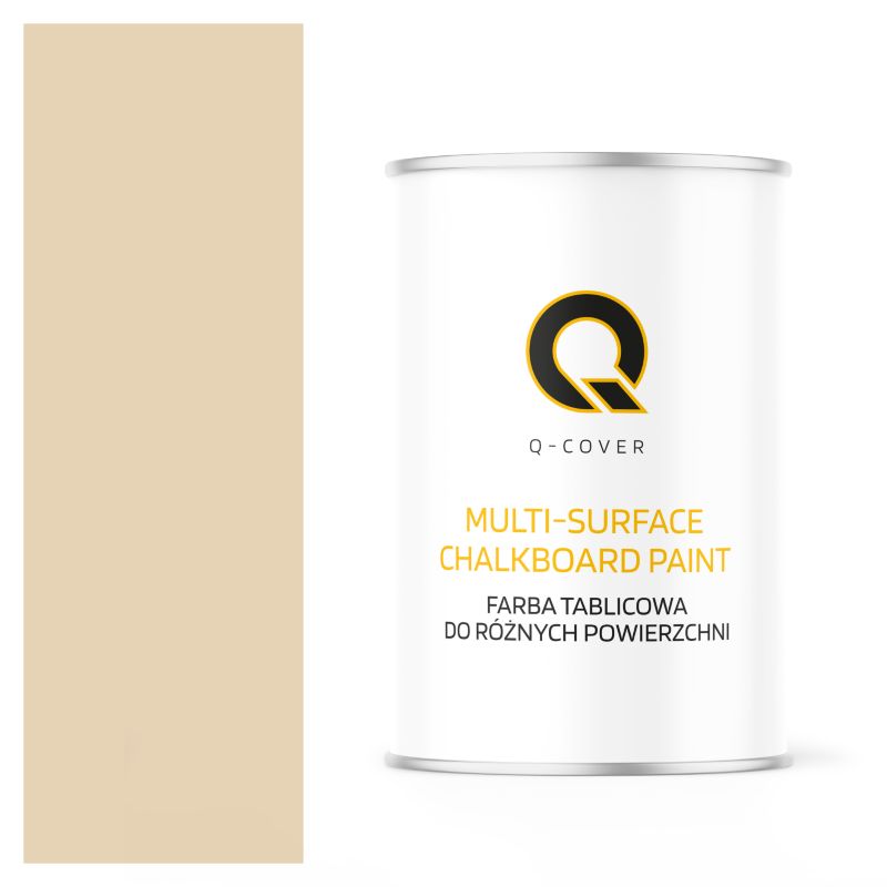 Farba Tablicowa Do Ścian Pisania Kredą Q-Cover Kolor Kremowo beżowy RAL1015 Mat 1L