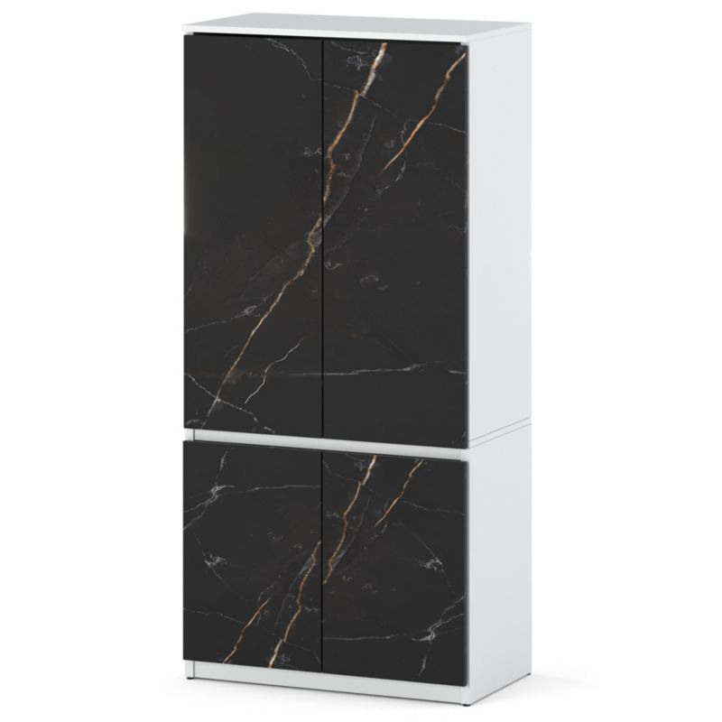 Szafa Hurtownia-Mebli 4 Drzwi Posti 80cm Biały Mat San Sebastian 80x50x180 cm 1szt.