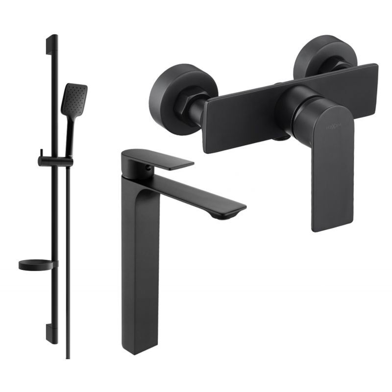 Zestaw prysznicowy Mexen Alexa czarny 1 szt.
