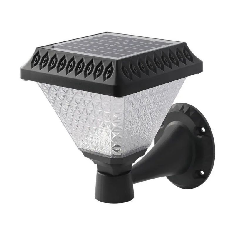 Kinkiet solarny V-TAC Vt-972 czarny LED 0.8W 3000K - 6400K 75 IP44 wym: 23 x 16 x 17 cm tworzywo sztuczne - 1 szt.
