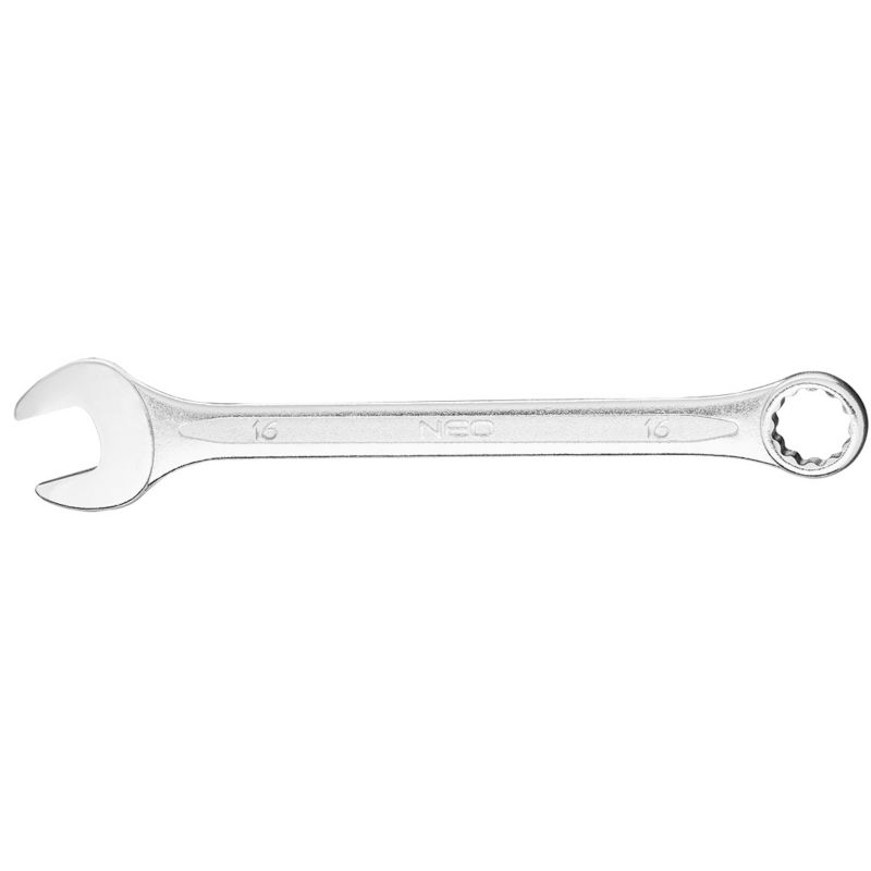 Klucz płasko-oczkowy NEO TOOLS 16 x 200 mm wykończenie satynowe 1 szt.