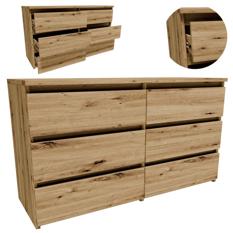 Komoda Matkam szafka CL1006ART regał 100cm dąb artisan 1 szt.