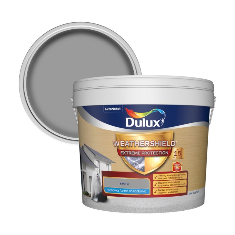 Farba elewacyjna Dulux Extreme szary 10 l