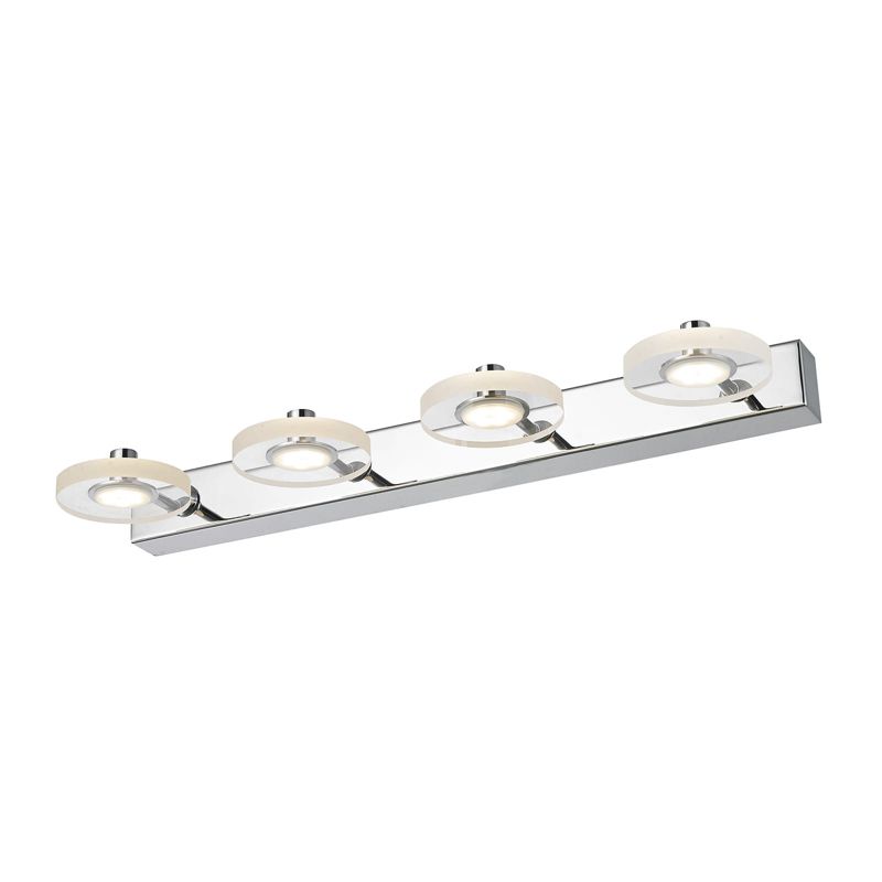 Kinkiet ścienny Italux Harmony chromowany przezroczysty styl nowoczesny LED 12W 3000K 840lm IP21 wym: 5,2 x 53 x 16,5 cm - 1 szt.