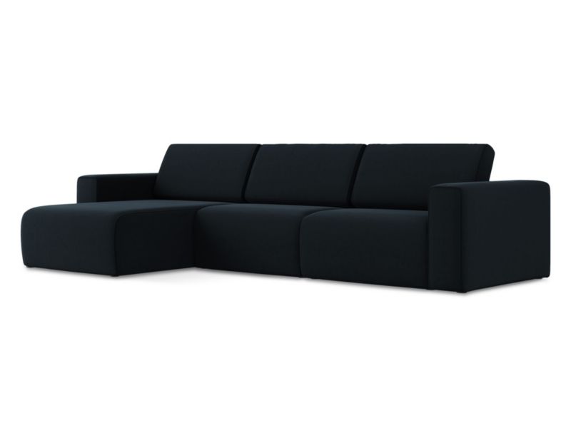 Modułowa sofa 4-osobowa LaMiaSofa CASERTA z tkaniny welwetowej 314x167 cm królewski niebieski 1 szt.