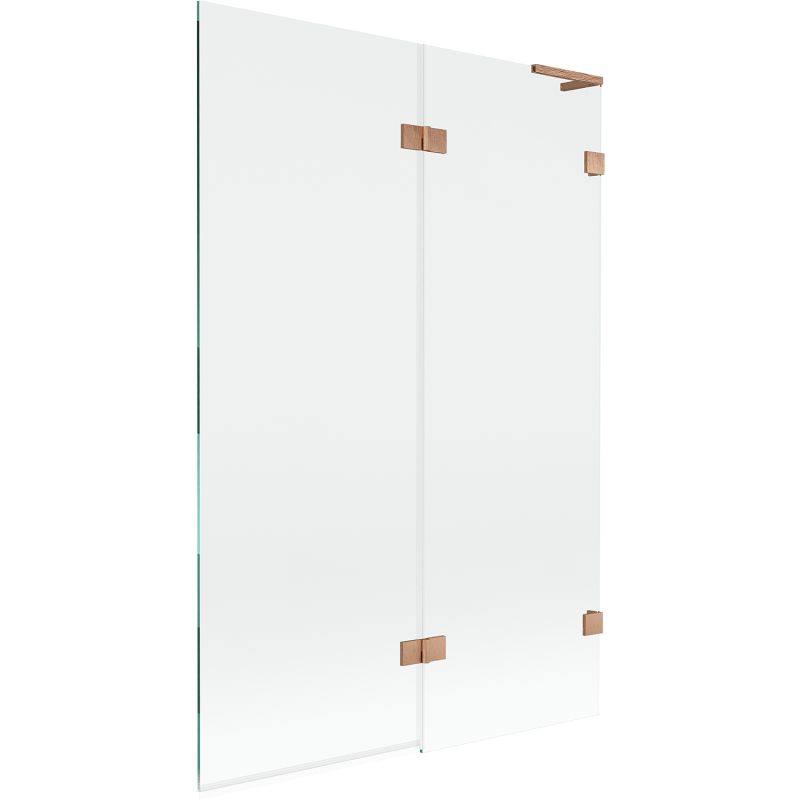 Parawan nawannowy Mexen Lunar L miedź szczotkowana 120x150 cm 2-skrzydłowy 1 szt