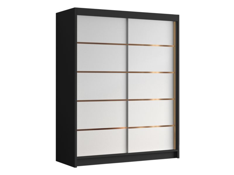 Szafa MIRJAN 24 przesuwna Flavio IV 150 czarny 1 szt.