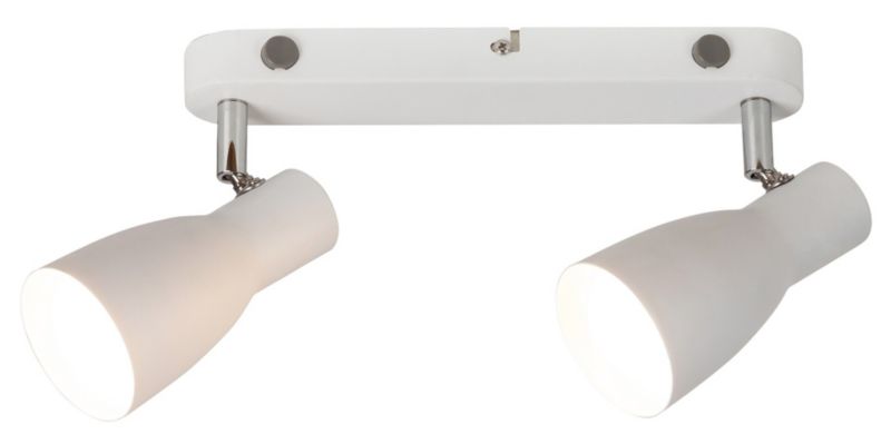 Kinkiet ścienny Rabalux Ebony biały z włącznikiem 2 x E27 x 20W IP20 wym: 26 x 14 x 17 cm - 1 szt.