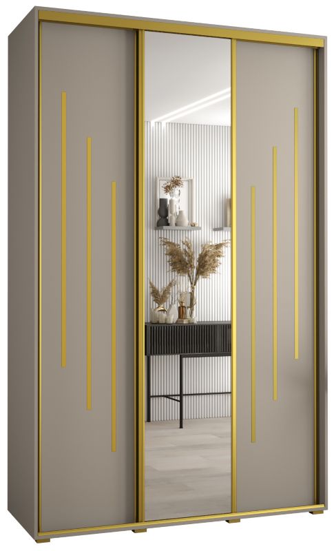 Szafa przesuwna Abiks 45 wysoka Dakota 9 150 kaszmir+kaszmir+złoty 1 szt