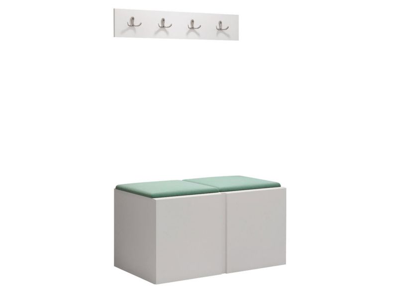 Garderoba MIRJAN 24 Orion VI biały + miętowy 1 kpl.