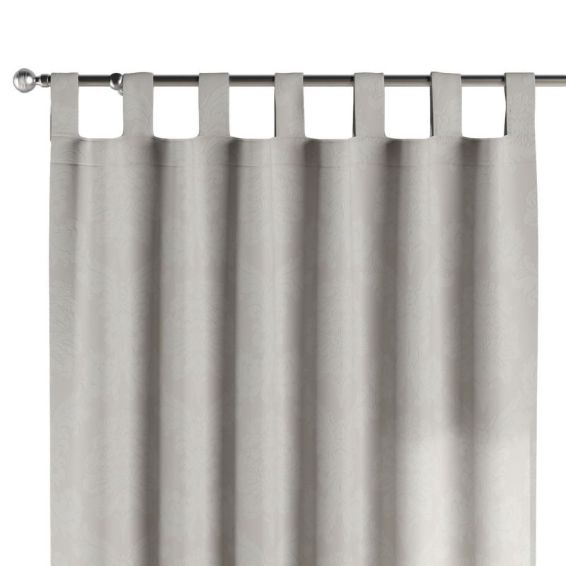 Zasłona na szelkach 1 szt. 130 x 260 cm Dekoria liście akantu na jasno-popielatym tle 1 szt.