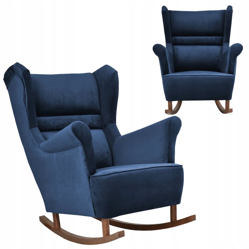 Fotel uszak do salonu bujany Family Meble Zoja granatowy 1szt