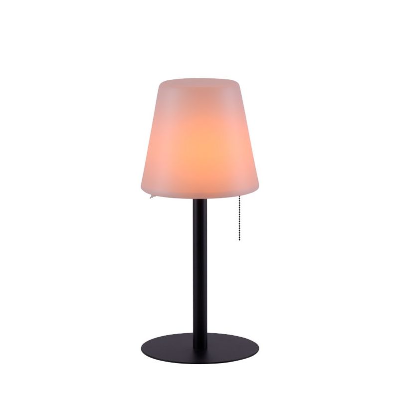 Lampa gruntowa wbijana LeuchtenDirekt Keno czarno-biała LED 2W 3000K 200lm IP20 wym: 76 x 16,5 cm - 1 szt.