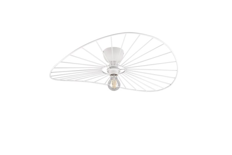 Lampa sufitowa wisząca RL Chapeau biała wym: 15,4 x 60 x 60 cm 1xE27 x 1 szt.