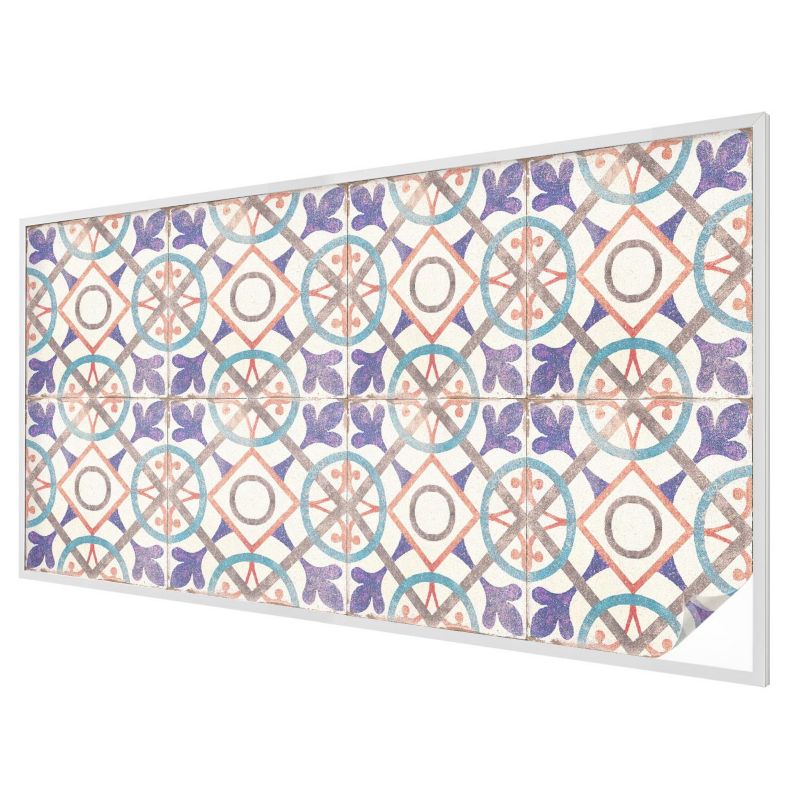 Witraż Samoprzylepny Wallfluent 200x100 cm Stylowa Dekoracja Okna Stylowe geometryczne motywy symetryczne 1 rol.