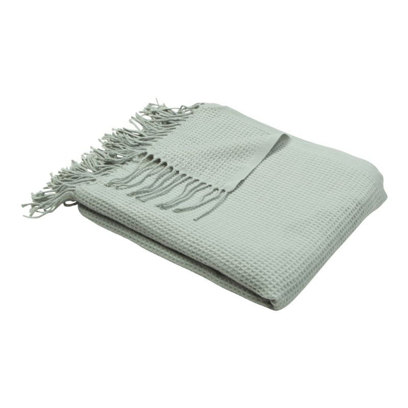 Narzuta wafle 130 x 150 seledynowa