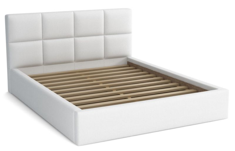 Łóżko do sypialni z pojemnikiem 180x200 Bonni Alaska Białe 1 szt.