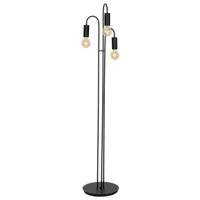 Lampa podłogowa stojąca Luminex Loppe czarny mat 3 x E27 x 15W wym: 163 x 32 x 32 cm - 1 szt.