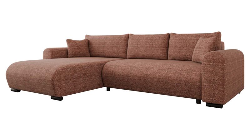 Narożnik MIRJAN 24 z funkcją spania Merkos terakota 1 szt.