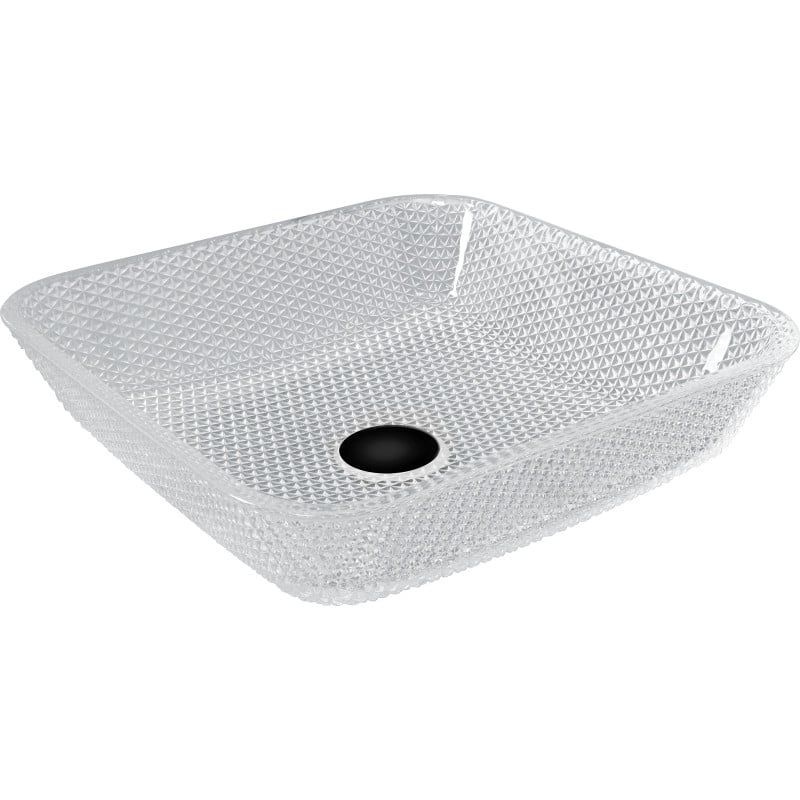 Umywalka nablatowa Mexen Mika transparent 40 x 40 cm 1 szt.