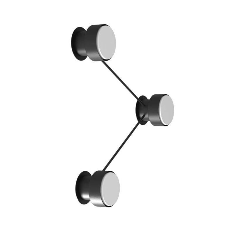 Kinkiet ścienny Brosline Etna czarny styl nowoczesny 3 x GX53 x 9W IP20 wym: 7 x 8 x 8 cm - 1 szt.
