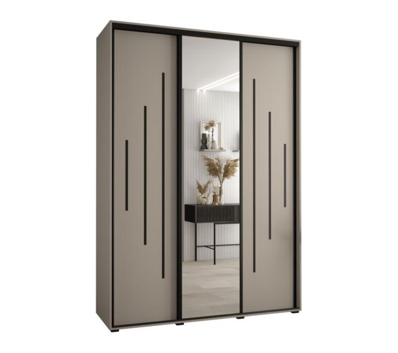 Szafa przesuwna Abiks 45 wysoka Dakota 13 180 kaszmir+kaszmir+czar 1 szt