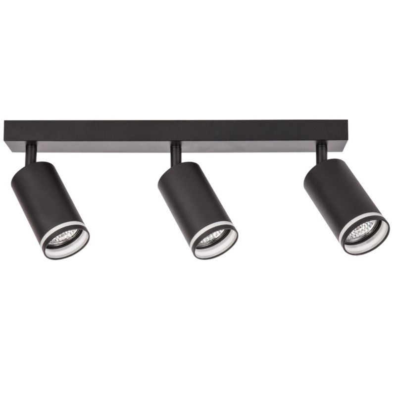 Kinkiet ścienny Polux Paris czarny 3 x GU10 x 10W IP20 wym: 16 x 39 x 5,5 cm - 1 szt.