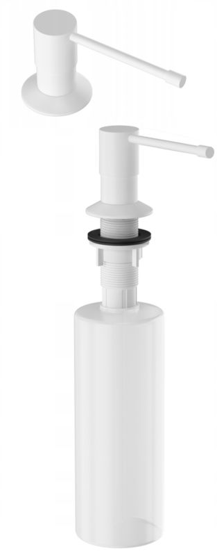 Dozownik Na Płyn Biały Do Zlewozmywaka Granitowy Mosiężny 300 ml1 szt.