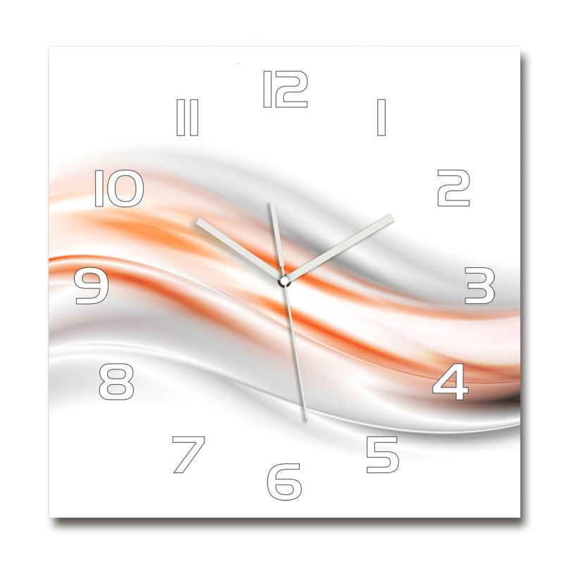 Zegar szklany Tulup Abstrakcja fale 30x30 cm cm cichy 1 szt.