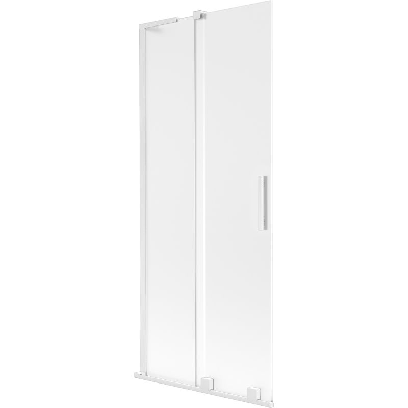 Parawan nawannowy rozsuwany Mexen Velar L biały 85x150 cm 1 szt.