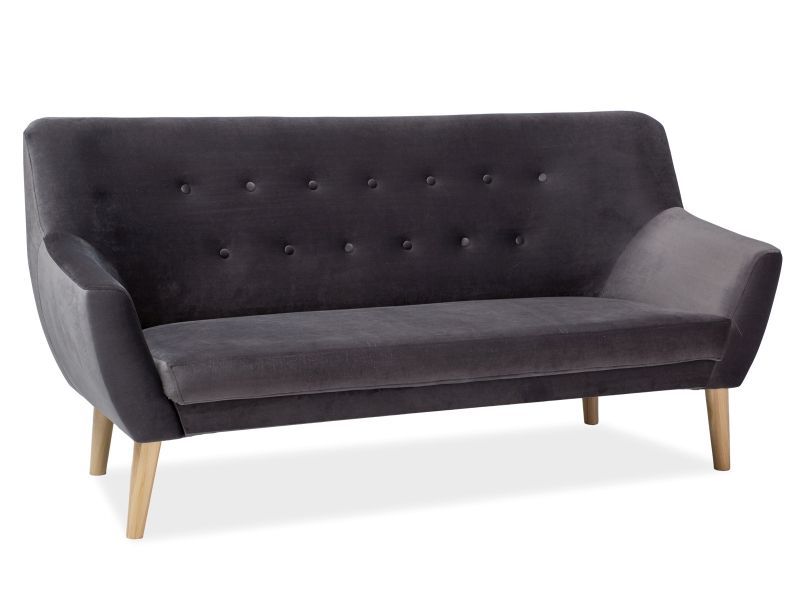 Sofa Signal NORDIC 3 VELVET szara 1 szt