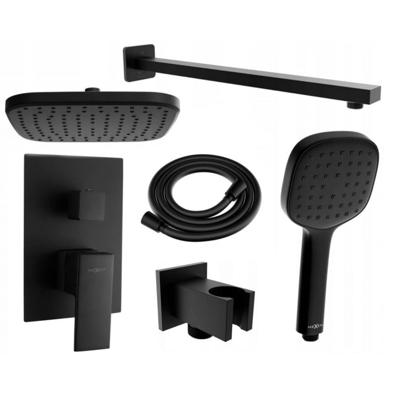 Zestaw prysznicowy Mexen Uno czarny 1 szt.