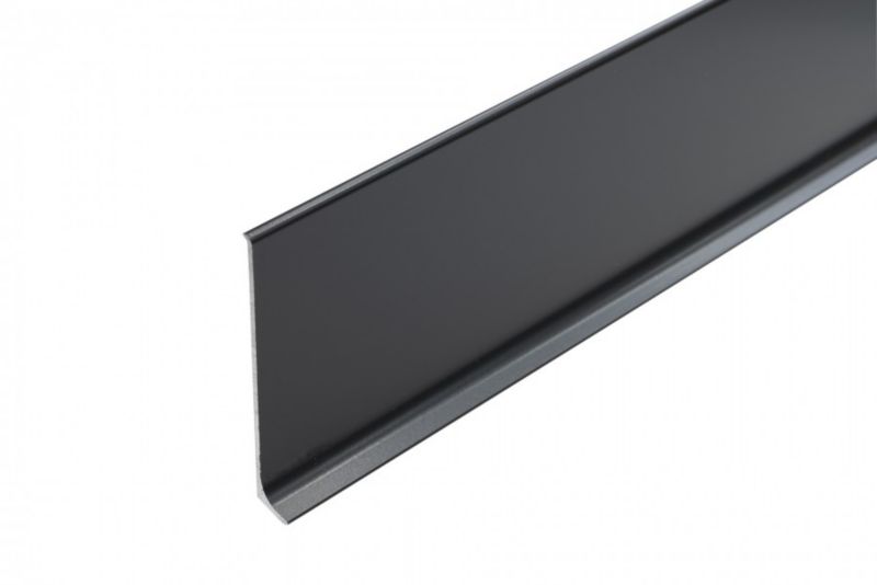 Listwa aluminiowa Cezar szary ciemny 10x80x2500mm 1 szt.