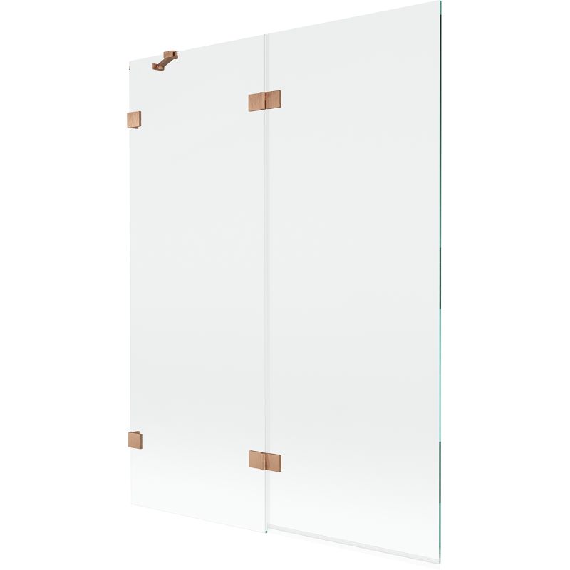 Parawan nawannowy Mexen Lunar miedź szczotkowana 130x150 cm 2-skrzydłowy 1 szt