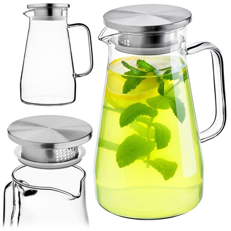 Dzbanek szklany KADAX z filtrem 1,5 l, 1 szt.