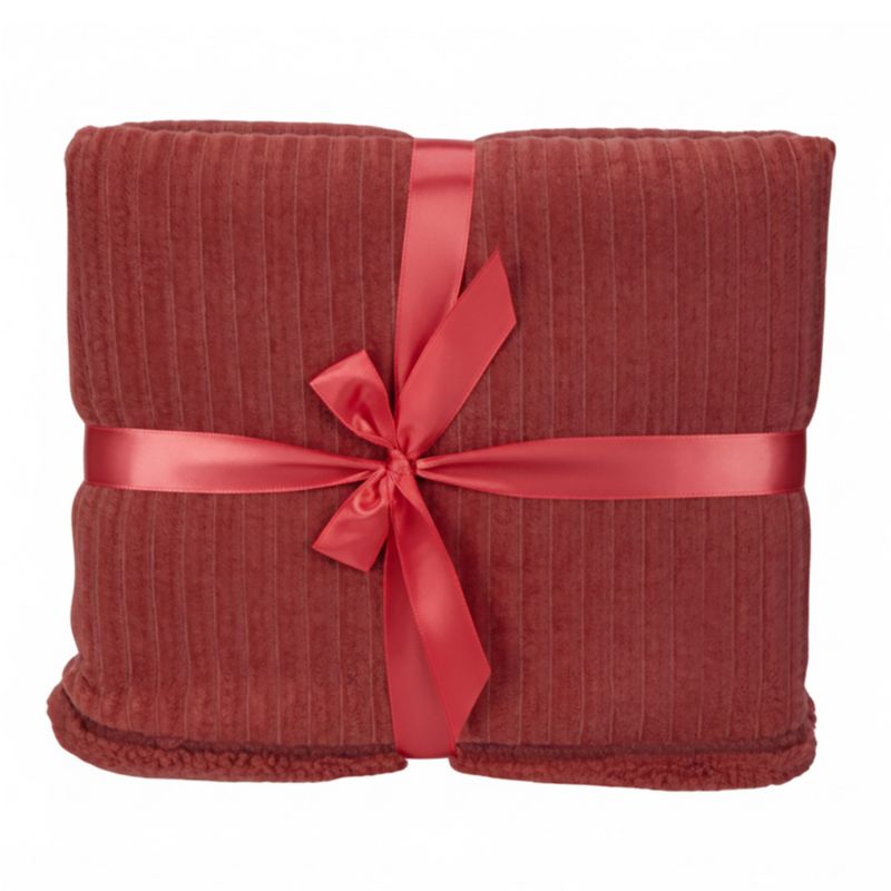 Koc Świąteczny EDANTI Dekoracyjny Narzuta Na Łóżko 150x125cm Ozdoba Ciepły 1 szt.