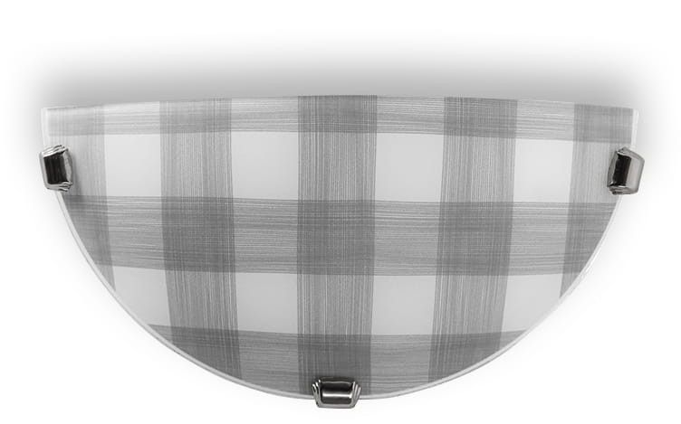 Plafon sufitowy lampa Sollux Lighting Tela biało-szary 1 x E27 x IP20 wym: 16 x 30 x 8 cm - 1 szt.