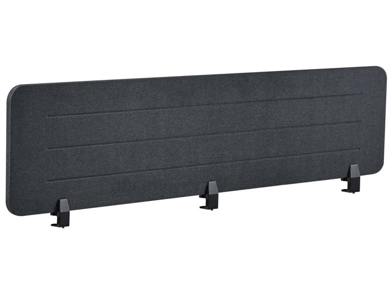 Przegroda na biurko 180 x 40 cm ciemnoszara Ziggy 180 x 2 cm 1 szt.
