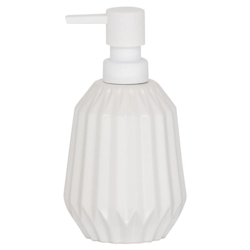 Dozownik do mydła Sealskin Arte 400ml stojący biały geometryczny 1 szt.