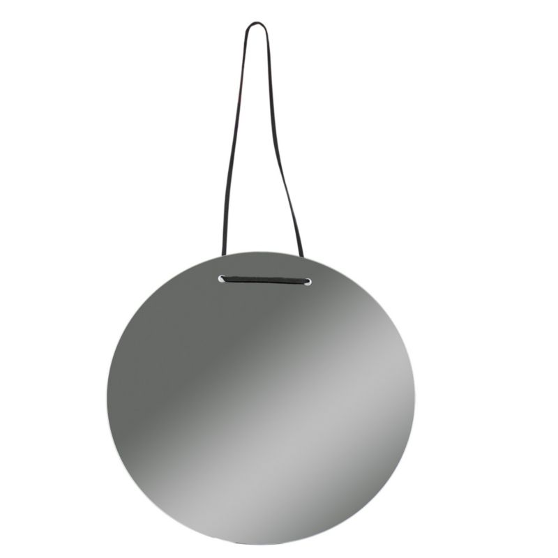 Lustro wiszące okrągłe BD ART na rzemyku 30 cm 1szt.